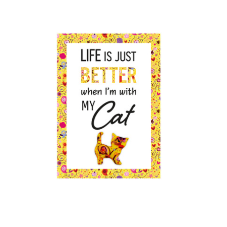 Skilt kat "Life is just..."